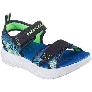 Sandale copii Skechers Microspec-splash 407034L-BKLM, 30, Negru imagine