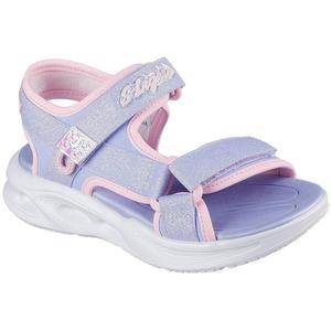 Sandale copii Skechers Sola Glow Sandal 303024L-LVLP, 32, Mov imagine