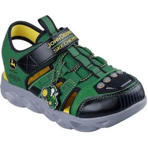 Sandale copii Skechers S Lights-hypno-spla 407070L-GNBK, 33, Verde imagine
