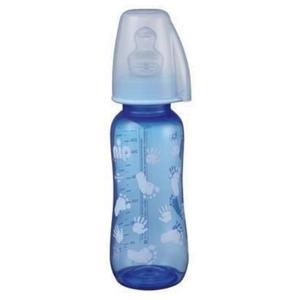 Biberon cu Tetina Silicon Ortodontica - Nip Trendy Boy, Debit Mediu 0-6 luni, 250 ml imagine