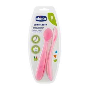 Set 2 lingurite din silicon roz imagine
