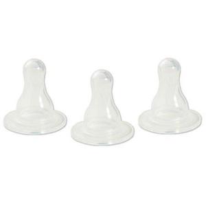 Tetina Silicon Rotunda - Primii Pasi, Curgere Rapida, + 6 luni, 3 buc/set imagine