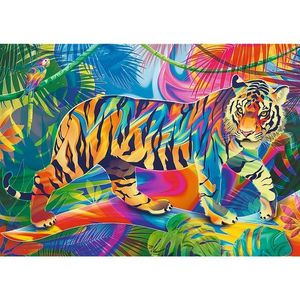 Puzzle 500 piese - Intalnire cu Tigru | Trefl imagine