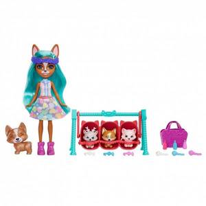 Set de joaca - Enchantimals Baby Best Friends - Crizia, Corgi si Snow | Enchantimals imagine