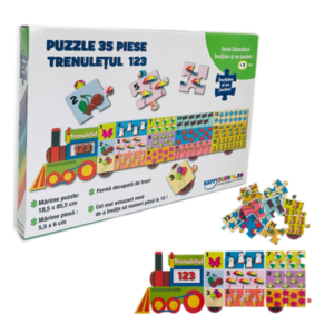 Puzzle educativ - Trenuletul 123 | Happyschool imagine