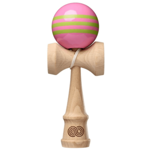 Kendama - Kaizen Triple Stripe - Roz si Verde | Kendama USA imagine