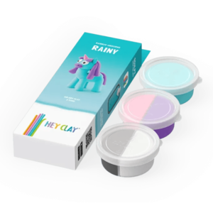Set plastilina - Rainbow Unicorns - Rainy | Hey Clay imagine