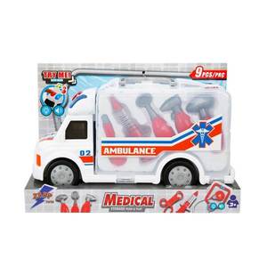 Ambulanta cu lumini si sunete, Zapp Toys, 9 accesorii imagine