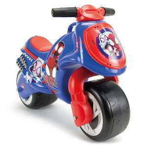 Moto Ride-On, Injusa, Neox Spidey, fara pedale, Albastru imagine