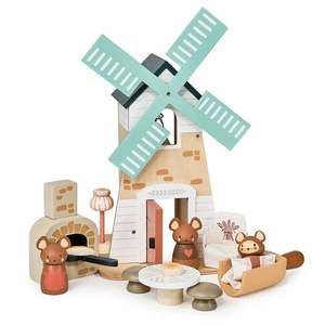 Moara de vant a lui Penny, din lemn premium, Tender Leaf Toys imagine