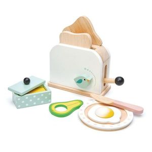 Set de joaca, Prajitor de paine din lemn, Breakfast toaster, Tender Leaf Toys, 10 piese imagine