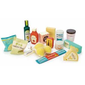 Set produse alimentare din lemn, Tender Leaf Toys, 15 piese imagine