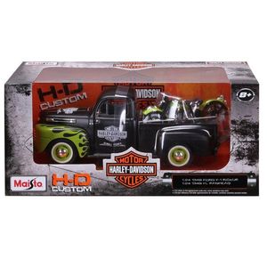 Set masina si motocicleta, Maisto, H-D Custom, 1948 Ford F1 Pick Up si 1948 FL Panhead, 1: 24 imagine