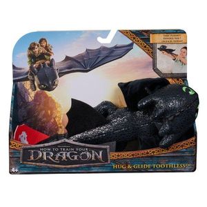 Jucarie de plus, DreamWorks Dragons, Hug and Glide Toothless, 30 cm, 6072913 imagine