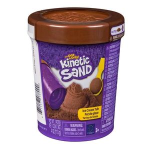 Set de joaca cu nisip, Kinetic Sand, Ice Cream Tub, Maro, 20150923 imagine