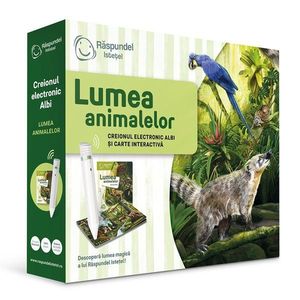 Carte interactiva si creion, Raspundel Istetel, Lumea Animalelor 2.0 imagine