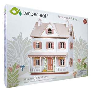 Casuta coloniala de papusi din lemn premium, Tender Leaf Toys imagine