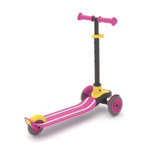 Trotineta pentru copii Chillafish Scotti Pink cu ghidon reglabil, roti ABEC-5, greutate admisa 50 kg imagine