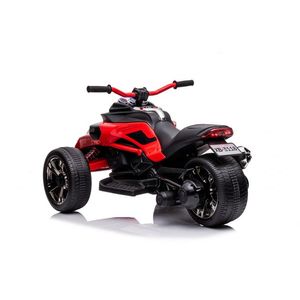 Motocicleta electrica pentru copii Nichiduta Spider Red cu roti EVA, Acumulator 12V, Lumini LED, Pornire la buton, Sezut ergonomic, Manere antiderapante, Display cu afisaj baterie, Greutate admisa 30 kg imagine