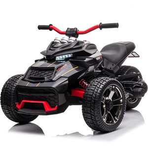 Motocicleta electrica pentru copii Nichiduta Spider Black cu roti EVA, Acumulator 12V, Lumini LED, Pornire la buton, Sezut ergonomic, Manere antiderapante, Display cu afisaj baterie, Greutate admisa 30 kg imagine