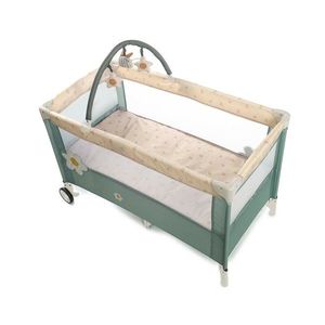 Patut pliabil Jane Duo Level Botanic cu roti, arcada cu jucarii, geanta de transport, doua nivele imagine