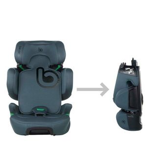 Scaun auto Be Cool Foldy Be Petrol, I-Size, Cu sistem isofix, Pliabil, 100-150 cm, 4-12 ani, ECE R129 imagine