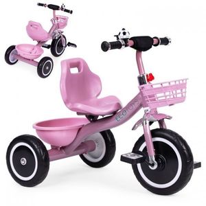 Tricicleta pentru copii Ecotoys WQL-1999 Roz, cu pedale, roti din spuma EVA, greutate admisa 25 kg imagine