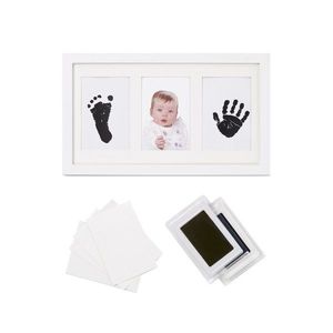 Kit rama foto tripla Jane White cu cerneala pentru manuta si piciorus, Non-toxic imagine