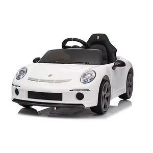 Masinuta electrica pentru copii Porsche RUF GT White cu licenta , Telecomanda parinti 2, 4G, 2 motoare x 45w, Acumulator 12V4.5Ah, Roti EVA, Scaun din piele, 2 Viteze, Sistem troller, MP3, USB, Bluetooth, Usi cu deschidere, Suspensii imagine