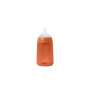 Biberon din silicon, 240ml, Colour Essence SX Pro debit mediu, rosu imagine