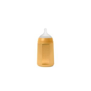 Biberon din silicon, 240ml, Colour Essence SX Pro debit mediu, galben mustar imagine