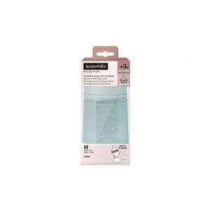 Biberon din silicon, 240ml, Colour Essence SX Pro debit mediu, albastru imagine
