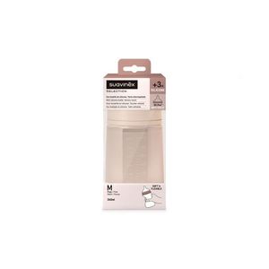 Biberon din silicon, 240ml, Colour Essence SX Pro debit mediu, nude imagine