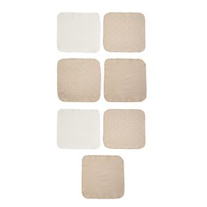 Set de 7 batistute din bumbac pentru bebelusi, BabyCosy, dimensiune 25 X 25 cm, stone imagine