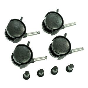Set 4 roti Qmini Negru compatibile cu patuturile Babyneeds si Qmini imagine