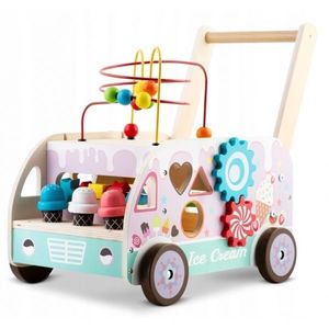Antemergator din lemn tip magazin cu inghetata si diverse activitati 48 x 27.5 x 40.5 cm Ricokids RK-873 imagine