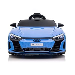 Masinuta electrica pentru copii cu licenta Audi RS E-Tron GT Blue, Telecomanda , Roti EVA, Acumulator 12V 4, 5Ah, Incarcator inclus, Centura de siguranta, Lumini LED, Functie Slow Start, Afisaj cu indicator baterie, Usi cu deschidere imagine