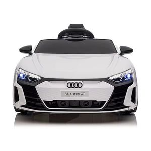 Masinuta electrica pentru copii cu licenta Audi RS E-Tron GT White, Scaun piele, Roti EVA, Acumulator 12V 4, 5Ah, Incarcator inclus, Centura de siguranta, Lumini LED, Functie Slow Start, Afisaj cu indicator baterie, Usi cu deschidere imagine