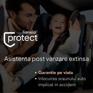Carucior sport Lionelo Mira Negru, maner reglabil in 5 pozitii, spatar si suport de picioare reglabile, plasa de tantari si suport biberon incluse, Conform cu EN1888-1, EN1888-2, Testare SGS imagine