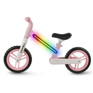 Bicicleta fara pedale, cadru nailon cu LED, roti EVA, Kidwell Suno Roz imagine