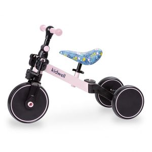 Tricicleta pentru copii Kidwell Pico Spring Flower, cu pedale, 3 in 1 , scaun reglabil pe inaltime, reglarea in 3 trepte a distantei dintre ghidon si copil, potrivita pentru inaltimea unui copil 90 - 124 cm imagine
