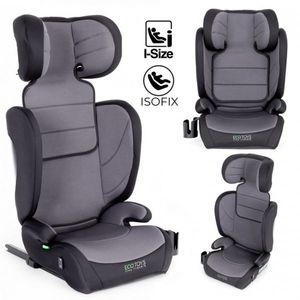 Scaun auto cu Isofix Ecotoys Gri, grupa 100-150 cm, i-Size, omologare R12903 imagine