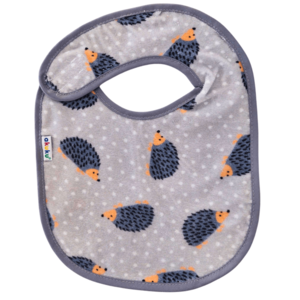 Baveta impermeabila din bumbac cu inchidere velcro 23x20cm Akuku Arici imagine