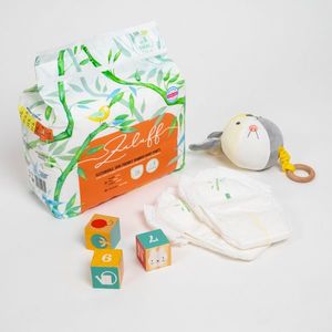 Scutece chilotel din bambus Zuluff, marime 5, peste 12 kg, 26 bucati imagine
