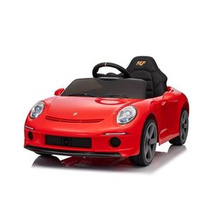 Masinuta electrica pentru copii Porsche RUF GT Red cu licenta , Telecomanda parinti 2, 4G, 2 motoare x 45w, Acumulator 12V4.5Ah, Roti EVA, Scaun din piele, 2 Viteze, Sistem troller, MP3, USB, Bluetooth, Usi cu deschidere, Suspensii imagine