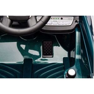 Masinuta electrica pentru copii cu licenta Porsche RUF CTR3 Dark Green, Roti EVA, Scaun din piele, 2 motoare x 39w, Oglinzi retrovizoare, Lumini LED, Muzica imagine