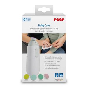 Pila electrica de unghii pentru copii si bebelusi, 5 pile diferite, Reer BabyCare 81100 imagine