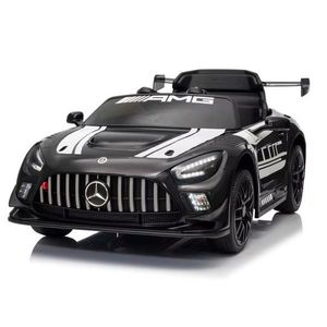 Masinuta electrica pentru copii cu licenta Mercedes Benz AMG Black cu echipare Premium, Telecomanda 2, 4G, Roti EVA, Scaun din piele, 2motoare x 39w, Usi cu deschidere, Bluetooth, Indicator baterie, Eleron imagine