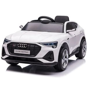 Masinuta electrica pentru copii Nichiduta Audi E Tron 70W cu roti Eva si scaun piele White 12V, suspensii, usi cu deschidere, pornire lenta, sarcina maxima 30 kg imagine