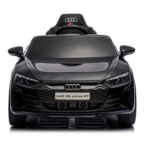 Masinuta electrica pentru copii Audi E-tron GT Black 70W cu licenta, Oglinzi retrovizoare, Roti din spuma Eva, Lumini LED, Centura de siguranta, Sistem troller pentru tractare, Mufa MP3, slot USB, Card microSD, Bluetooth imagine